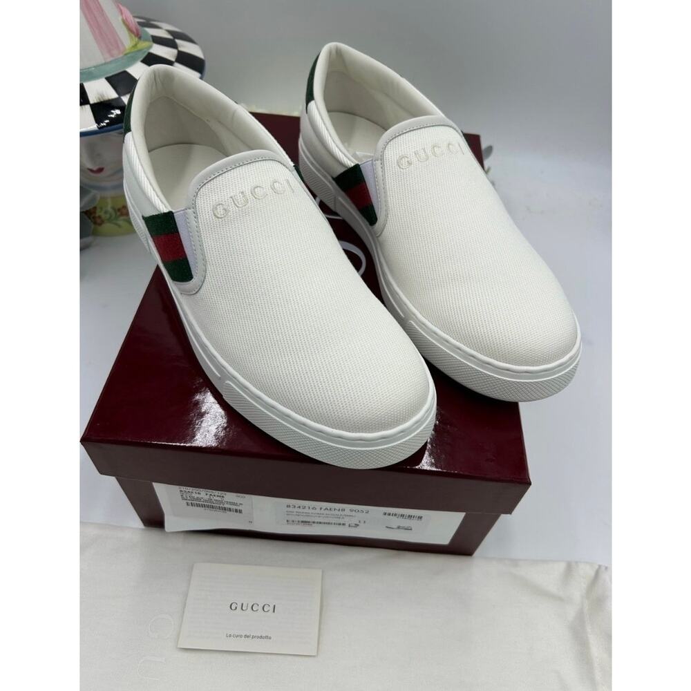 Men's Gucci ace slip on sneakers size 11 fits 11.5 US made in Italy